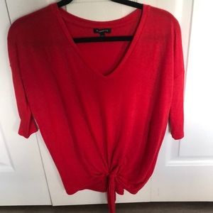 Express 1/4 sleeve Red shirt